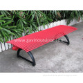 Powder coated backless metal bench backless metal bench